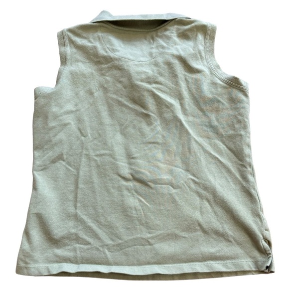 La Cabana Vintage Green Polo Women’s Petite Small Vacation Golf Athletic Blouse - Picture 2 of 10